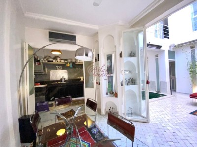 RIAD MODERNE DE 3 CHAMBRES AVEC PISCINE À BAB DOUKKALA MARRAKECH MÉDINA