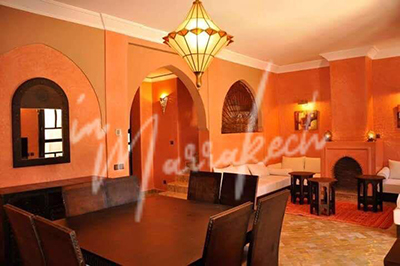 Chaleureuse villa en location au cœur de la palmeraie